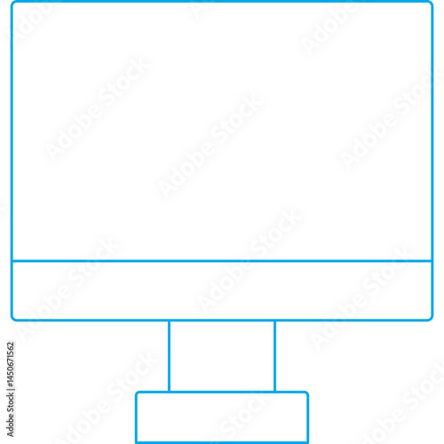 Lcd icon single vector illustration 