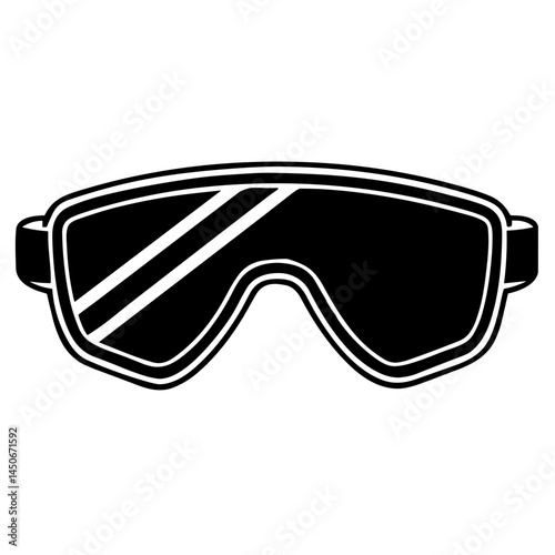 Stylish sunglasses in black and white design  