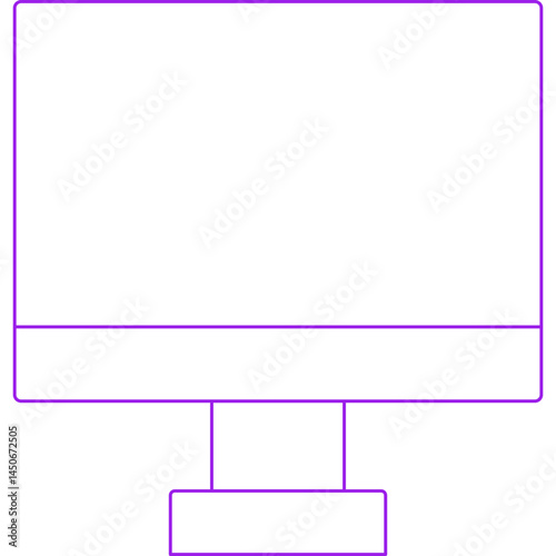 Lcd icon single vector illustration 