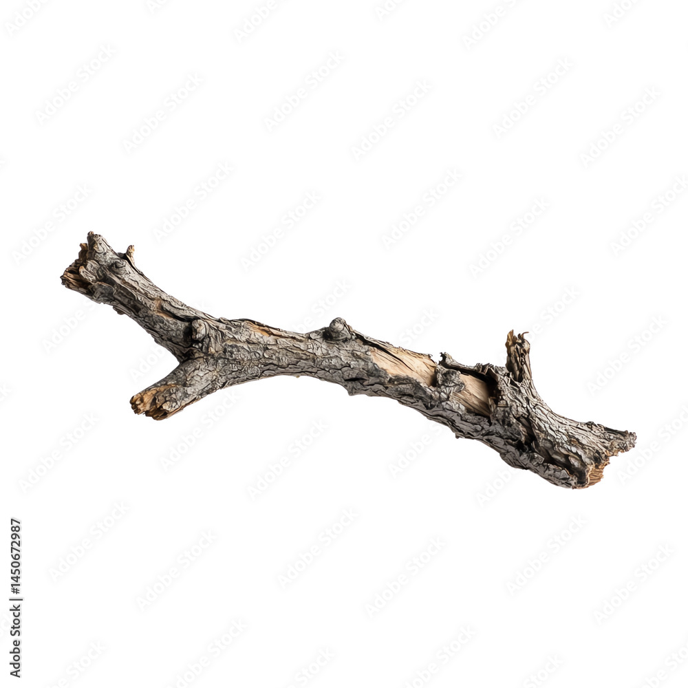 Branch, white isolate background Branch, white isolate background