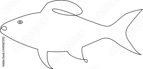 Line Art of Fish