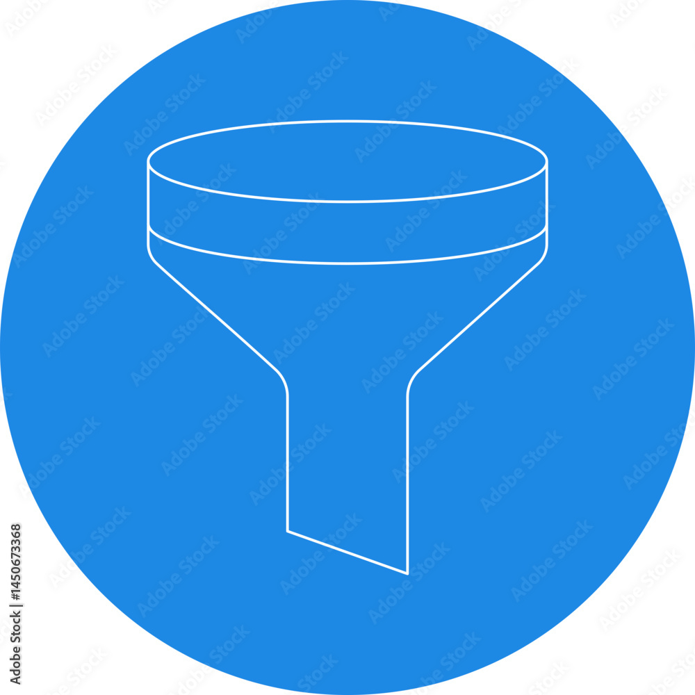 Funnel icon single vector illustration Funnel icon single vector illustration