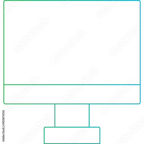 Lcd icon single vector illustration 