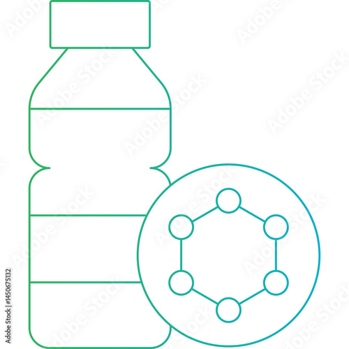Bottle icon single vector illustration 