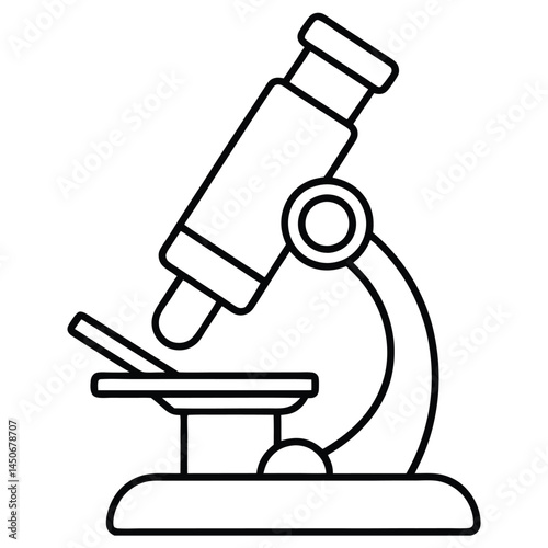 Laboratory and Microscope vector design art. Microscope vector art