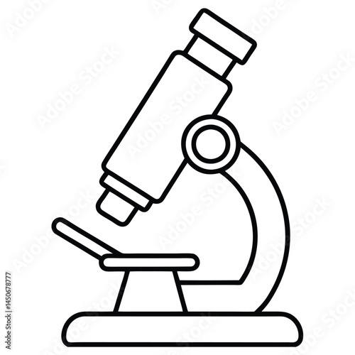 Laboratory and Microscope vector design art. Microscope vector art