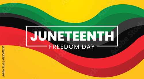 Juneteenth, Freedom Day abstract background