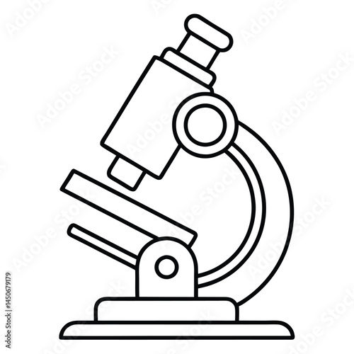 Microscope Line Icon Microscope vector art design, vector microscope