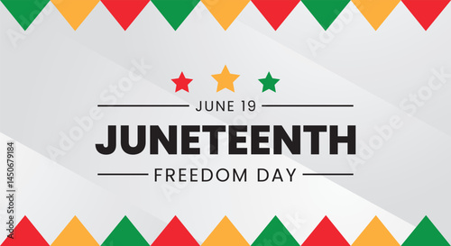 Juneteenth freedom day design vector illustration