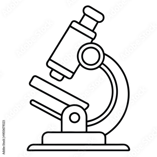 Microscope Line Icon Microscope vector art design, vector microscope