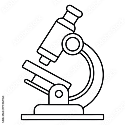Microscope Line Icon Microscope vector art design, vector microscope