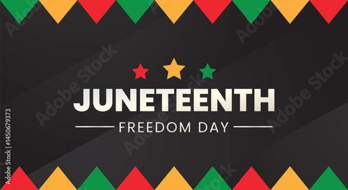 Juneteenth, Freedom day, Vector illustration design graphic