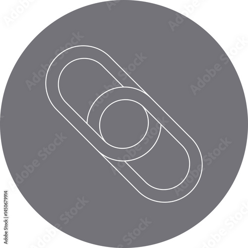 Link icon single vector illustration 