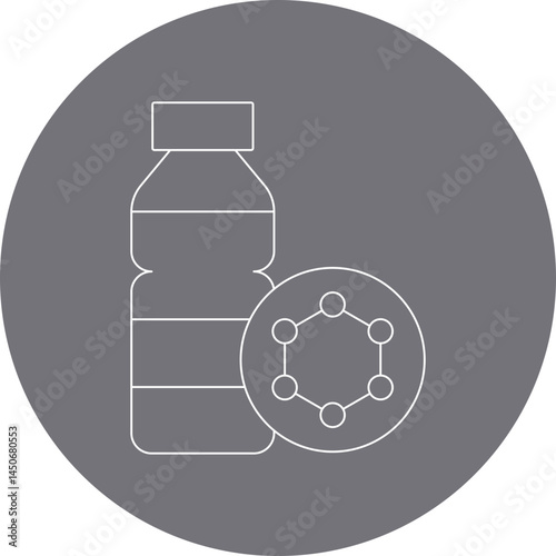 Bottle icon single vector illustration 