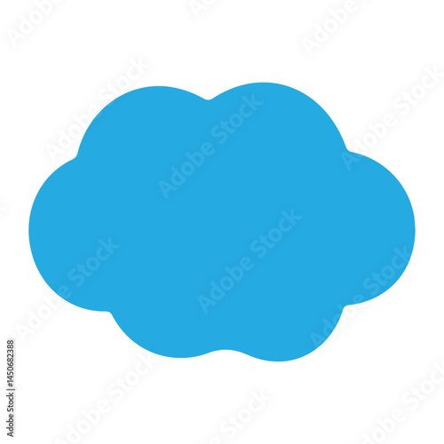 Cloud vector icon illustration, cloud icon vector art illustration on white background
