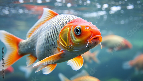 Tropical fish in the aquarium