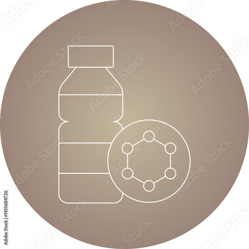 Bottle icon single vector illustration 