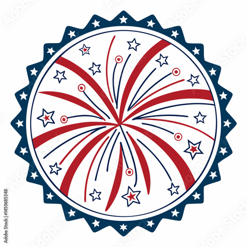 Bright and festive firework starburst design—great for printables, social media, and July 4th celebrations.