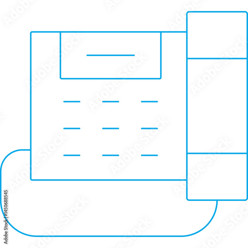 Telephone icon single vector illustration 