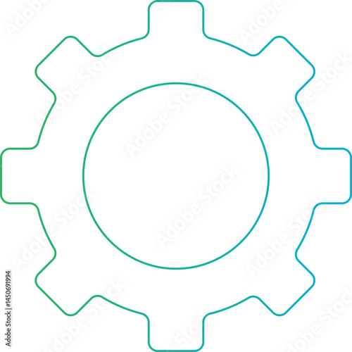 Setting icon single vector illustration 