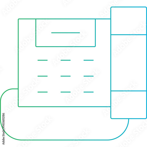 Telephone icon single vector illustration 