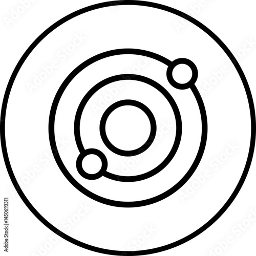 Solar system icon single vector illustration 