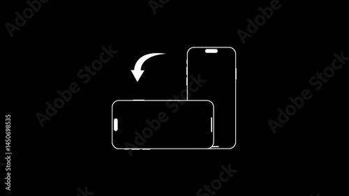 Rotating Smartphone Animation for Mobile App Promo