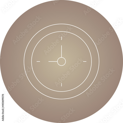Clock icon single vector illustration 