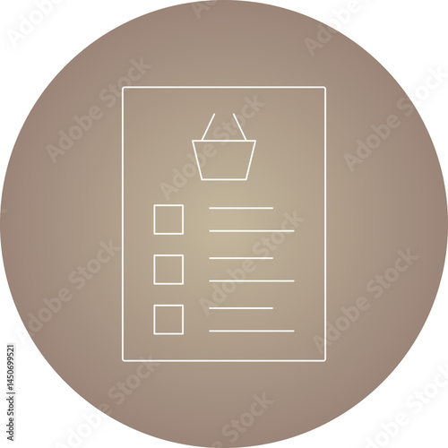 Menu List icon single vector illustration 