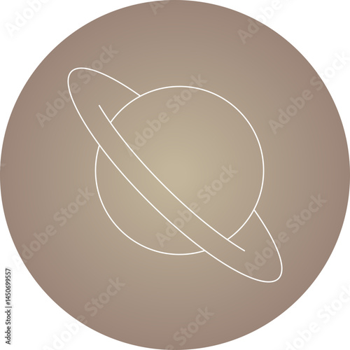 Planet icon single vector illustration 