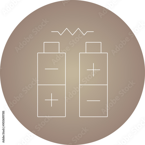 Battery icon single vector illustration 