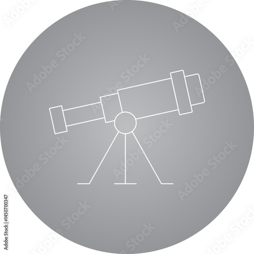Telescope icon single vector illustration 