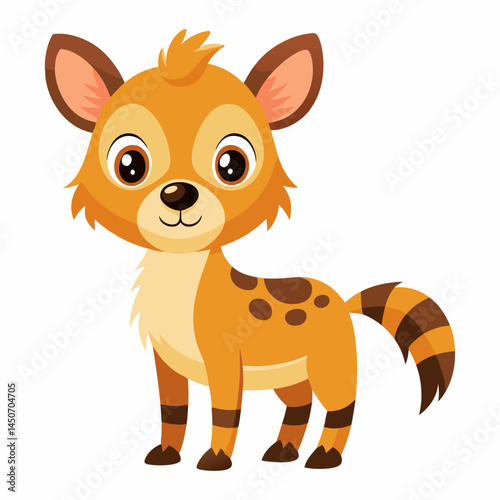Cute cartoon tiger cub