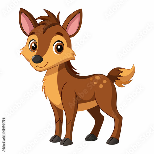 Cute cartoon tiger cub