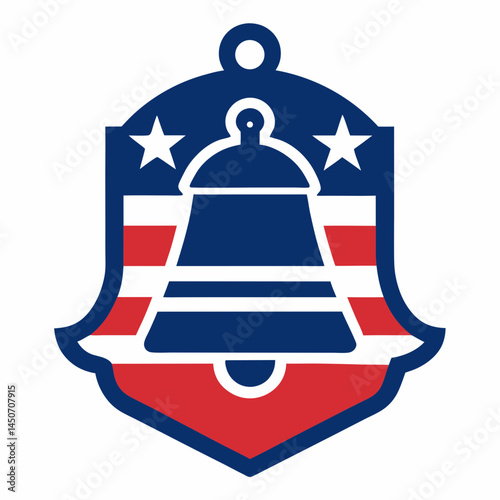 Use this bold Liberty Bell vector on July 4th shirts, posters, or classroom decorations.
