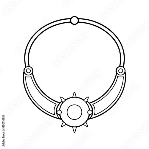 Outline of a Torque Necklace