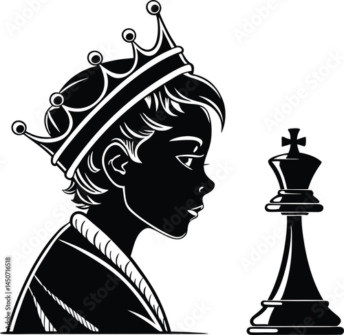 King Of Set Silhouette Vector ,queen of spades, majesty, spade, hearts, diamonds, clubs