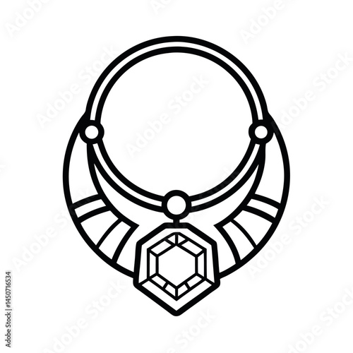 Outline of a Torque Necklace