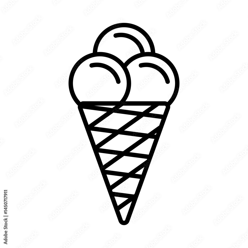 Ice cream icon. Vector eps 10 Ice cream icon. Vector eps 10