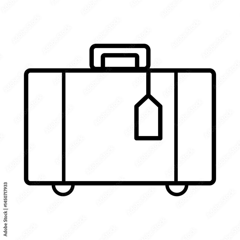 Travel bag line icon. Travel bag line icon. Vector eps 10 Travel bag line icon. Travel bag line icon. Vector eps 10