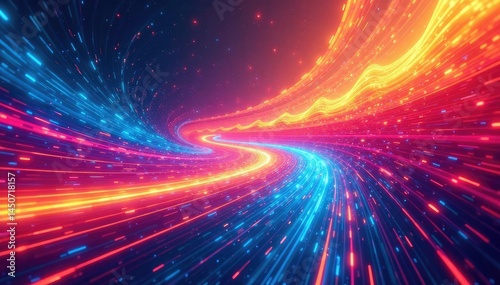 Abstract swirls of color forming a vibrant  dynamic race track pattern   texture  race  velocity