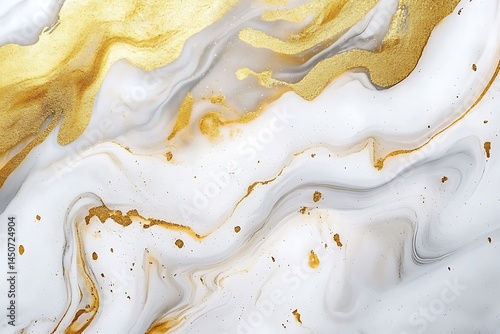 Elegant White and Gold Marble Texture Background photo