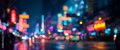 Wallpaper Mural 抽象的な都市の夜景 Torontodigital.ca