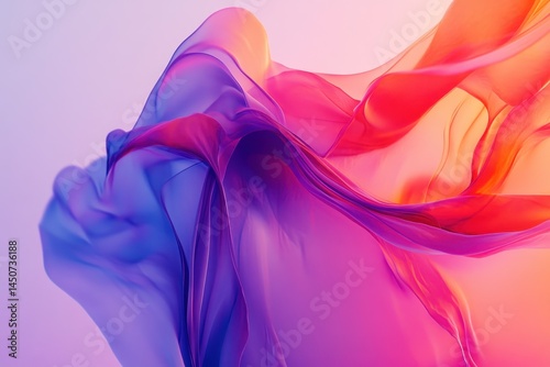 Dynamic abstract technology background featuring vibrant flowing shapes and a logo space for branding, 4K Abstract Technology Background With Logo Space