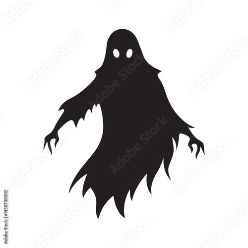 Haunting Ghost Floating Silhouette Figure
