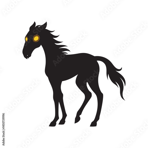 Wallpaper Mural Skeleton Horse Walking Fantasy Silhouette Torontodigital.ca