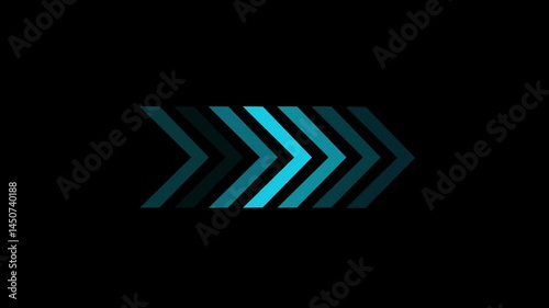 animation arrow arrows best best seller navigation set shape sign simple sketch business conceptual . Flashing direction indicators. Victor Glowing white and cyan color neon light arrows sign.