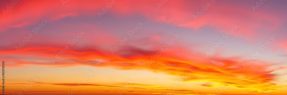 Fototapeta premium Sunset Clouds Sky Sunrise Beautiful Colorful Evening Dramatic View