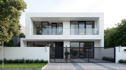 modern house in the park