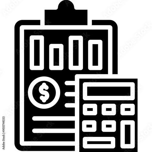 Bookkeeping Icon Vector Element